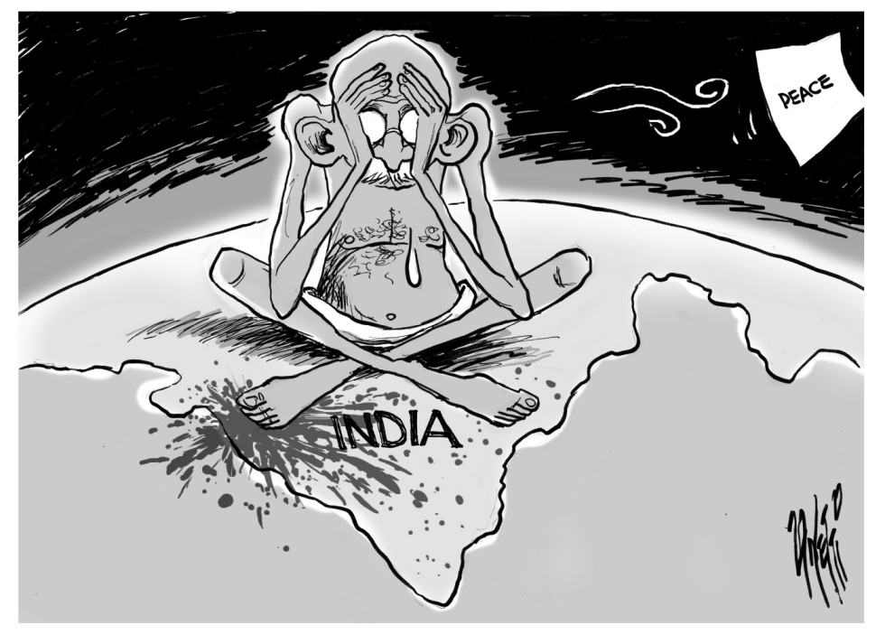 Mumbai Aftermath bw