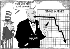 HANK PAULSON by Bob Englehart