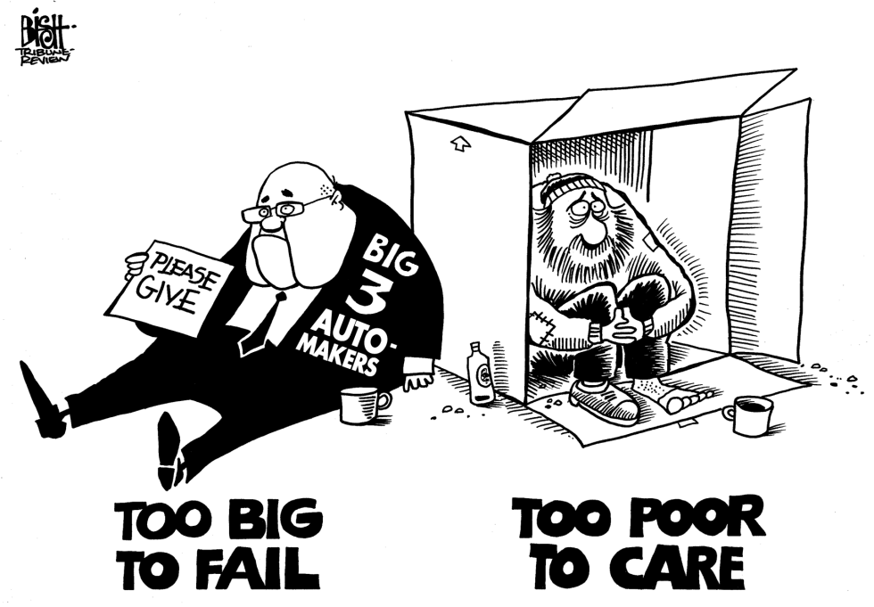 Too big to fail, b/w