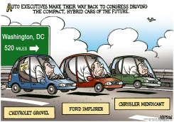 AUTO EXECS RETURN TO WASHINGTON by R.J. Matson