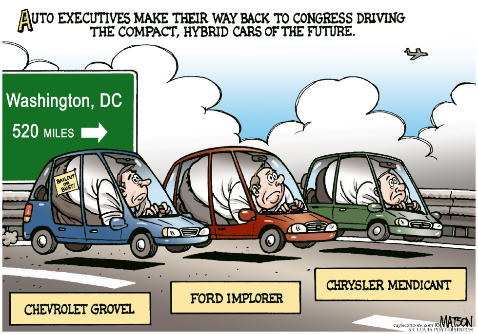 Auto Execs Return To Washington-COLOR