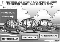 EJECUTIVOS DE AUTOS REGRESAN A WASHINGTON by R.J. Matson
