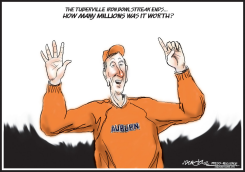 AUBURN FOOTBALL COACH REIGN by J.D. Crowe