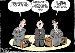 EJECUTIVOS DE LOS EMPRESAS AUTOMOTRICES /  by Bob Englehart