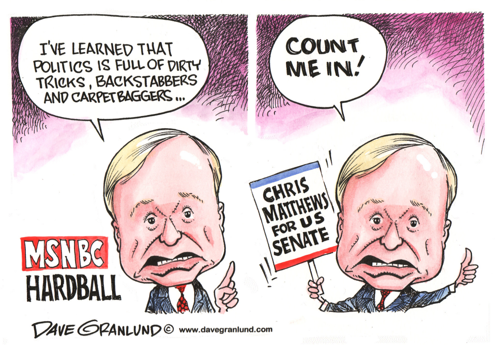  CHRIS MATTHEWS SENATE RUN by Dave Granlund