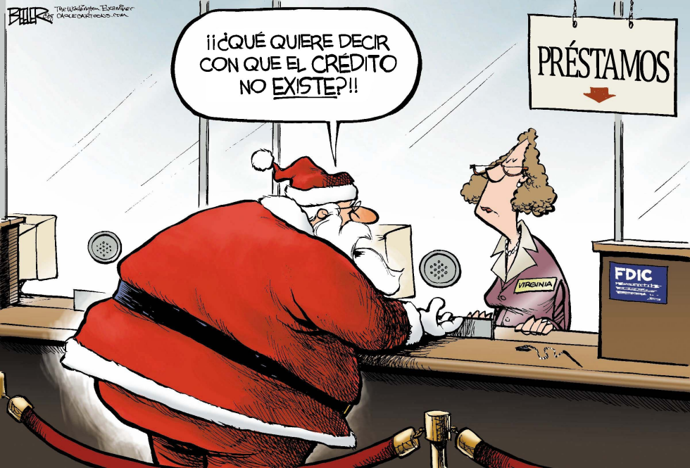  CREDITO PARA SANTA  by Nate Beeler