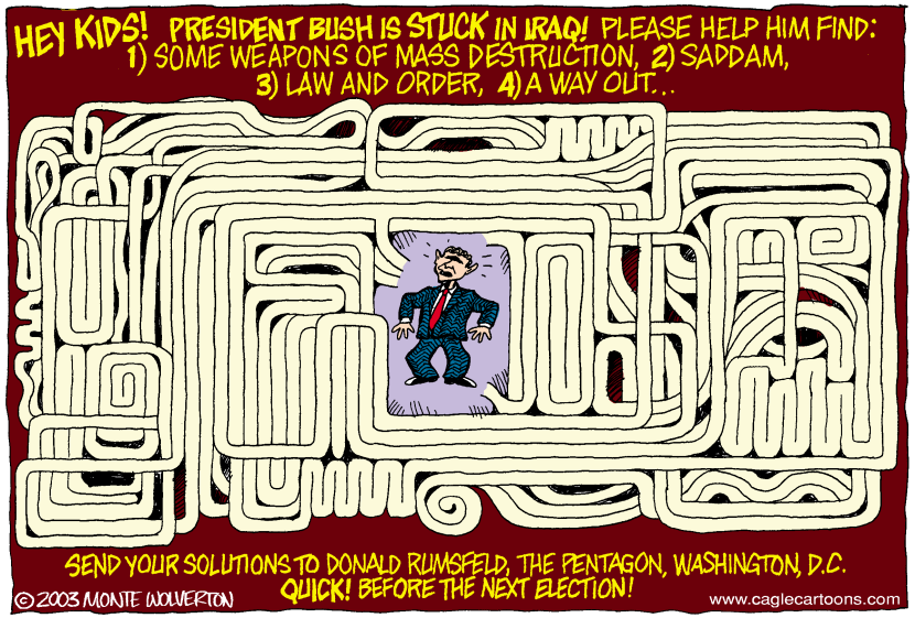 COLOR Bush Stuck in Iraq