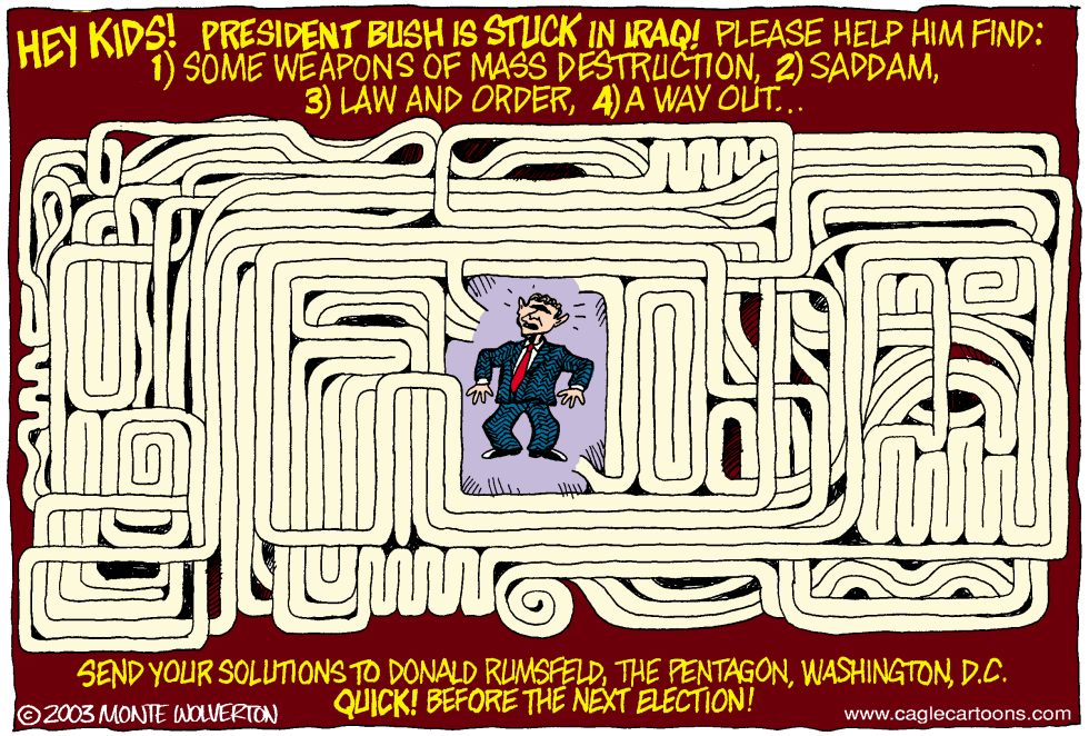 COLOR Bush Stuck in Iraq