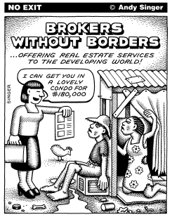 BROKERS WITHOUT BORDERS by Andy Singer