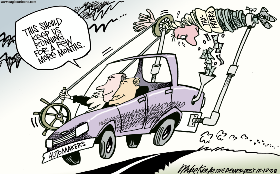  AUTO BAILOUT by Mike Keefe