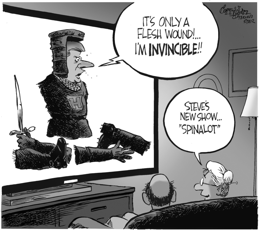 Canada -Harper only a flesh wound