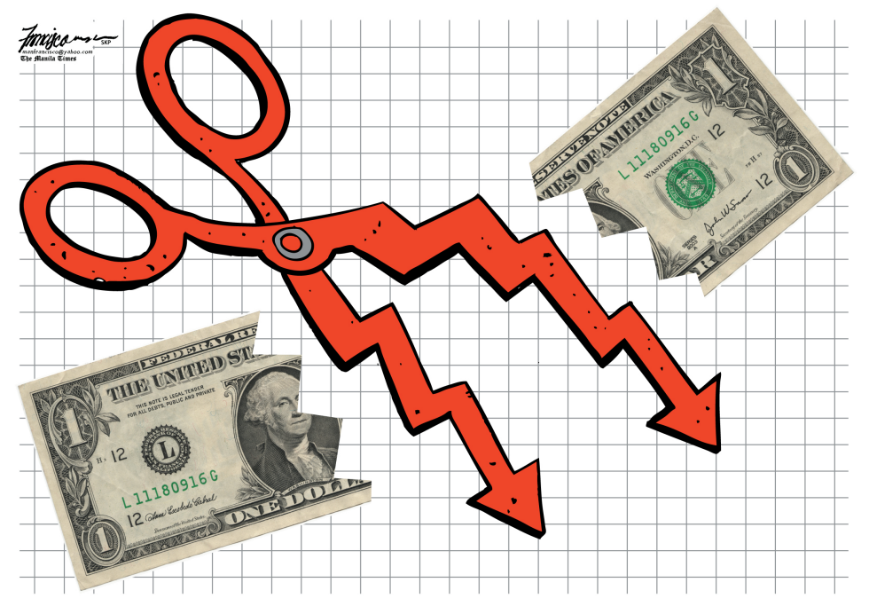 Global financial crisis cut dollars value