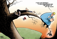 UAW BUNGLES BAILOUT  by Nate Beeler