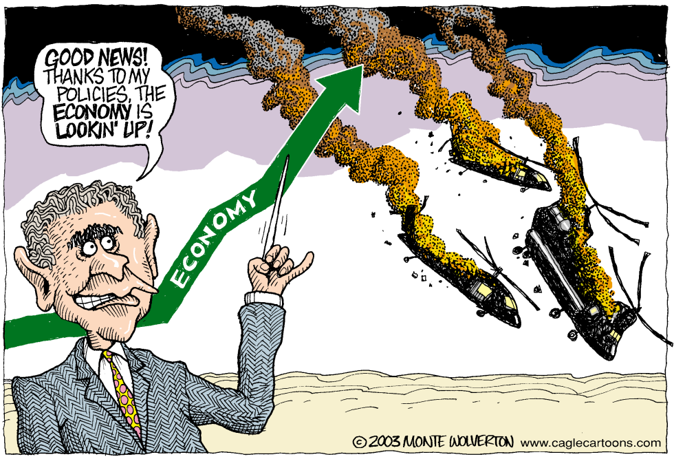  ECONOMY UP, BLACKHAWK DOWN  by Wolverton