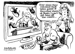 THROWING SHOES AT BUSH by Jimmy Margulies