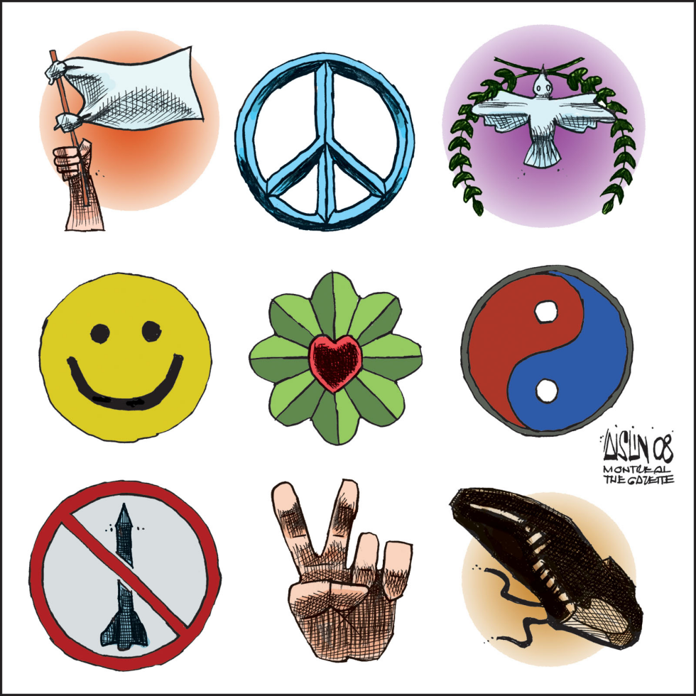  NEW PEACE SYMBOL by Aislin