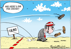 BUSHS SHOES  by Bob Englehart
