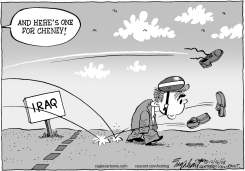 BUSHS SHOES by Bob Englehart