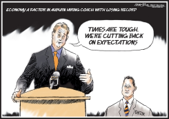 AUBURN HIRES LOSING FOOTBALL COACH by J.D. Crowe