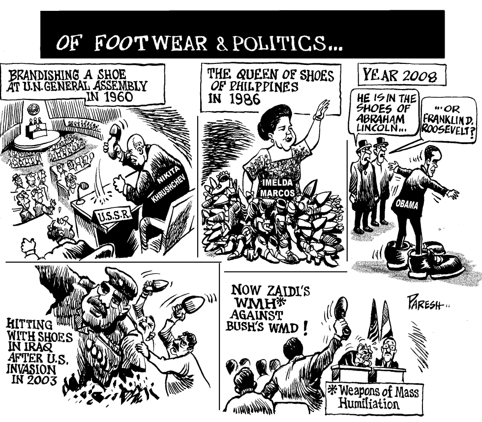  FOOTWEAR AND POLITICS by Paresh Nath