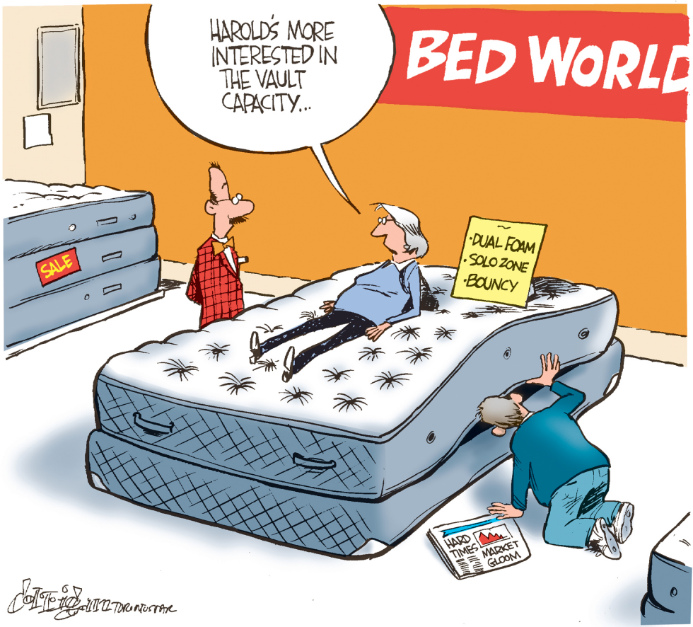 Money under the mattress