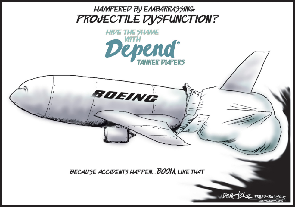 Boeing Tanker has Projectile Dysfunction