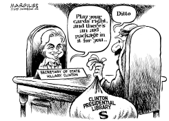 CLINTON PRESIDENTIAL LIBRARY DONORS by Jimmy Margulies