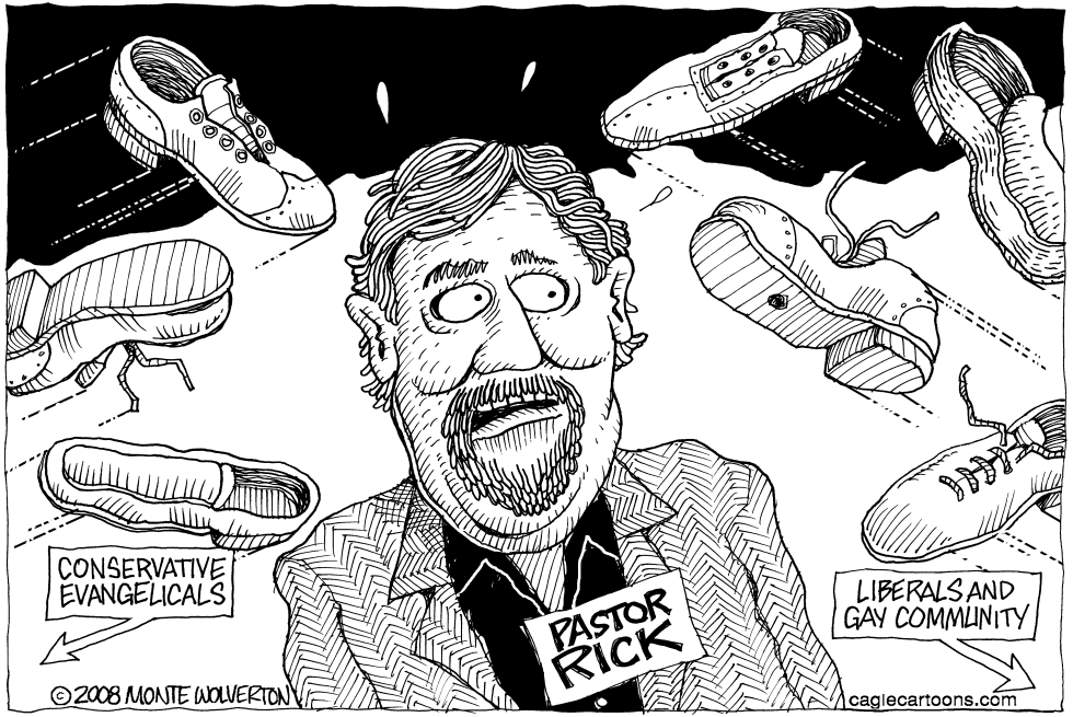  SHOES FOR RICK WARREN by Wolverton