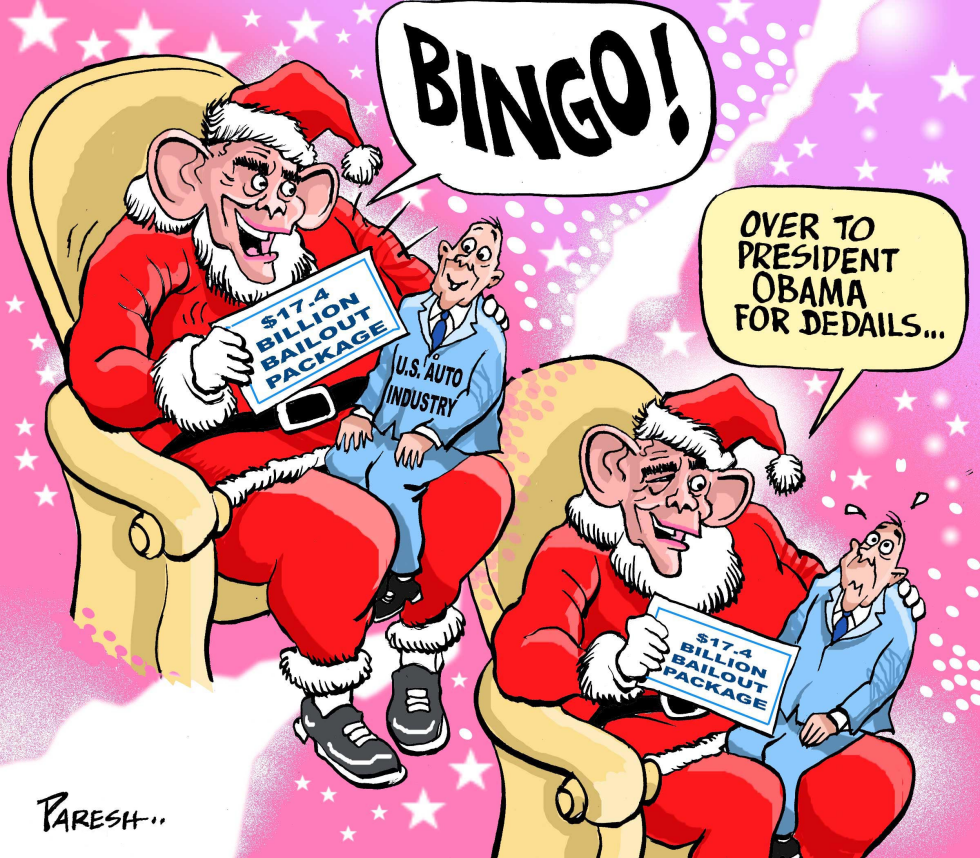 Bush Santa & car bailout