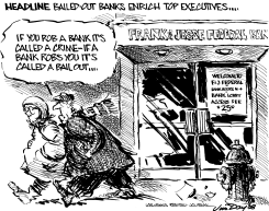BAILED-OUT BANK ROBBERY by Jim Day