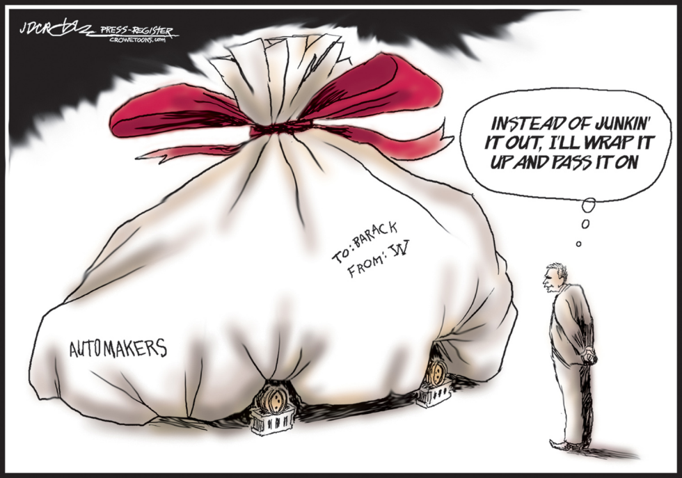 Bush Bails Out, Passes on