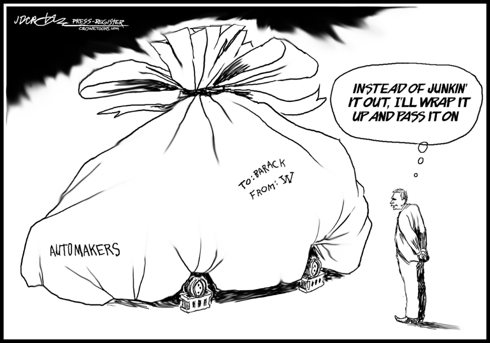 b/w Bush bails out, passes on