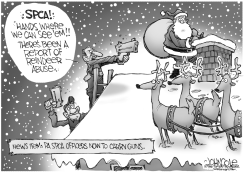 LOCAL PA  SPCA GUNS BW by John Cole