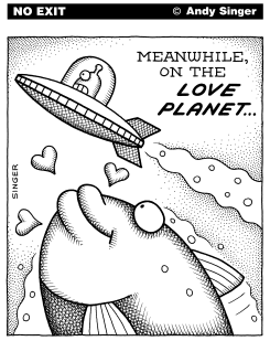 MEANWHILE ON THE LOVE PLANET by Andy Singer