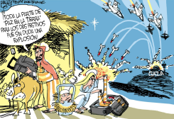 PAZ EN LA TIERRA DESDE GAZA /  by Pat Bagley