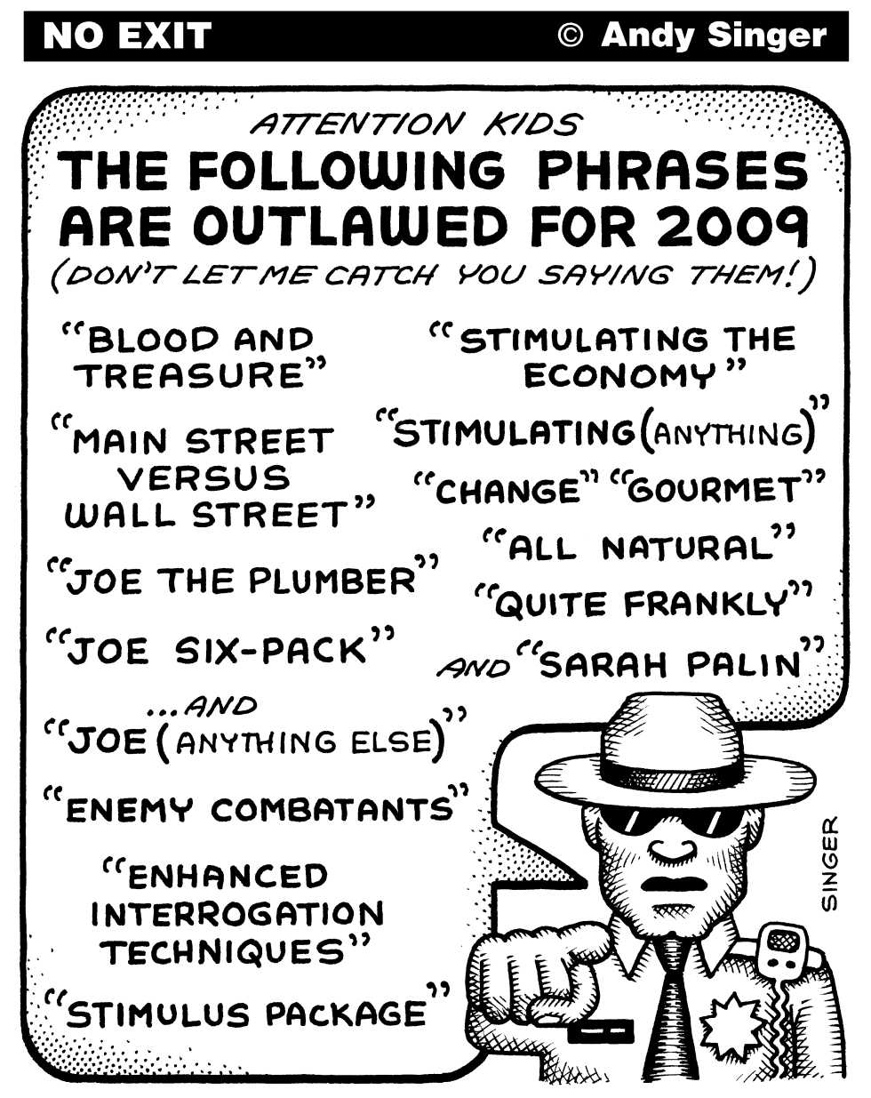 Outlawed Phrases for 2009