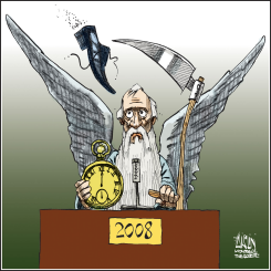 GOODBYE, 2008 by Terry Mosher