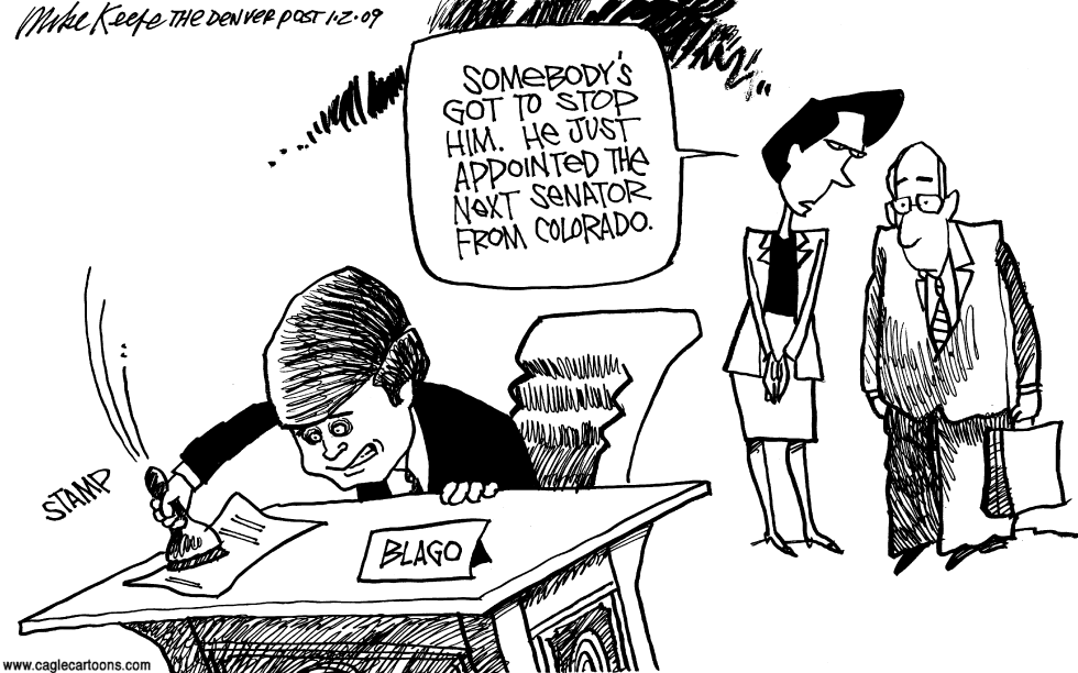 Blago Picks Senator