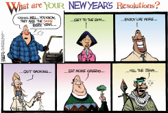 NEW YEARS RESOLUTIONS  by Nate Beeler