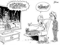 BILL RICHARDSON RESIGNS, BUT WHAT ABOUT HILLARY by Rob Tornoe
