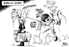 BLAGO THE CLOWN by Nate Beeler