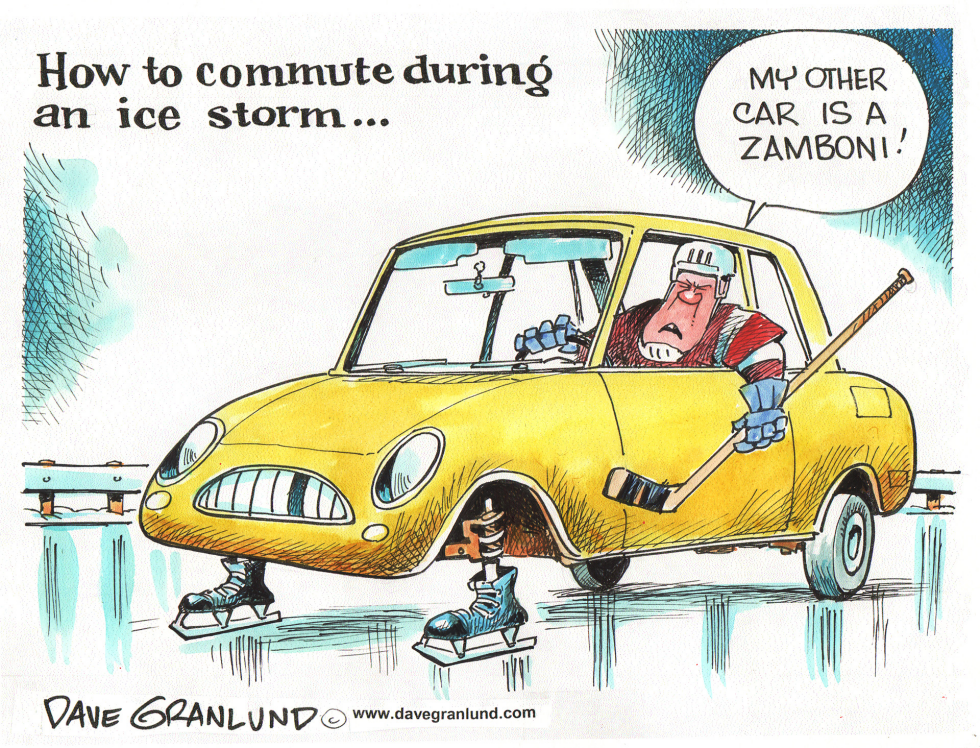 Ice storm commuter