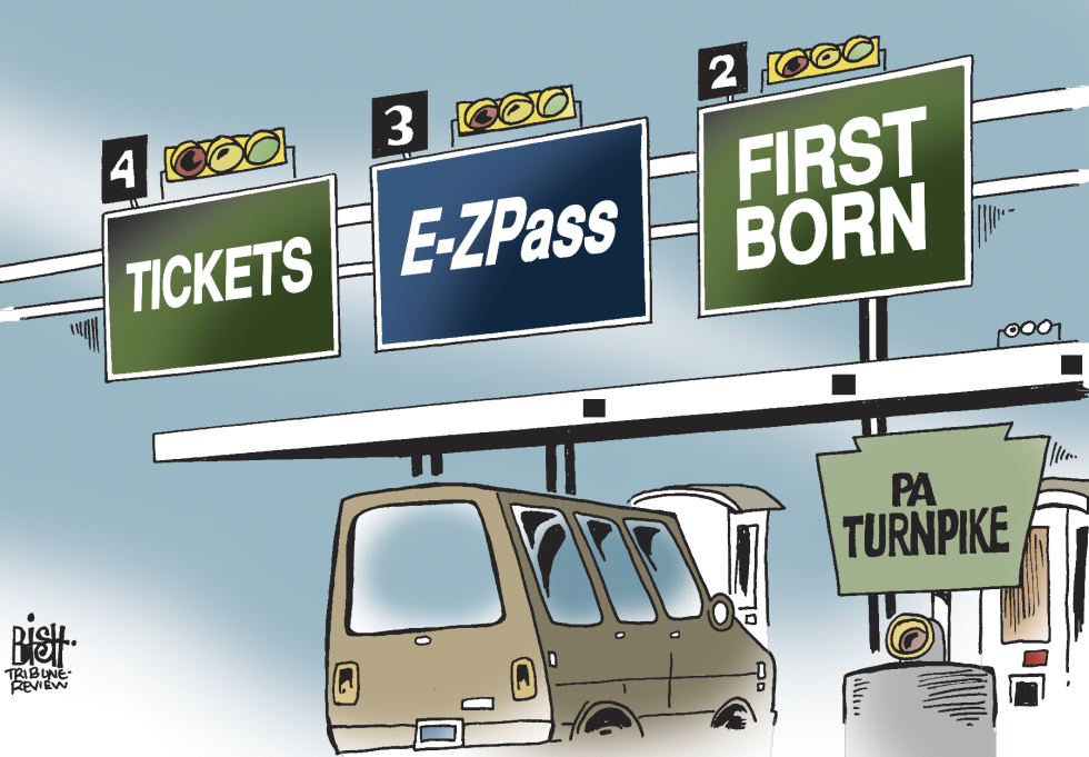 LOCAL- PA TURNPIKE RATES, COLOR