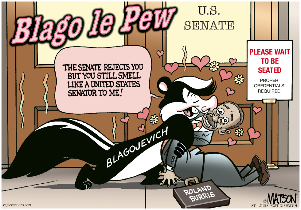 Blago Le Pew And Roland Burris-COLOR
