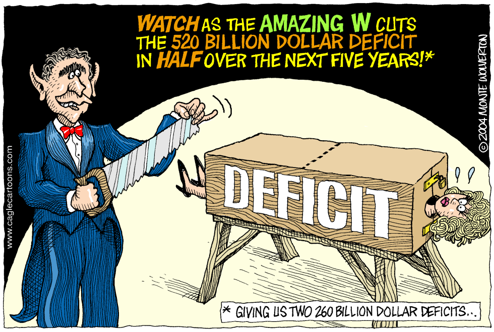 COLOR Bush Cuts the Deficit