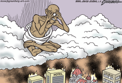 GAHNDI WEEPS by Steve Greenberg