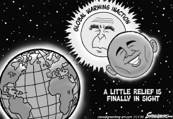 OBAMA ECLIPSE BW by Steve Greenberg