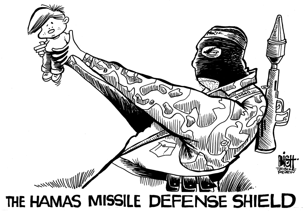 HAMAS SHIELD, b/w