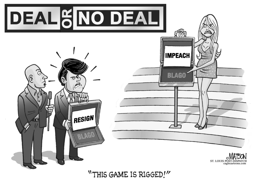  BLAGOJEVICH PLAYS DEAL OR NO DEAL by RJ Matson