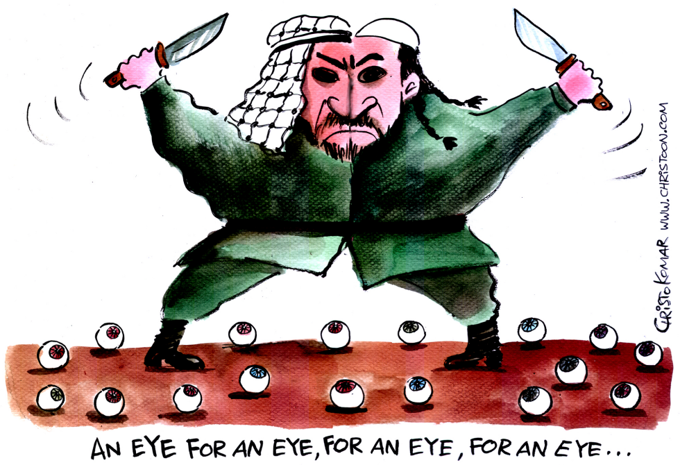 An eye for an eye, for an eye - COLOR